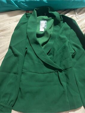 J. Crew Emerald Green top Size 12P